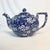 1970s 1970s Arts & Crafts Staffordshire English Calico Teapot, Blue and White. For Sale - Image 5 of 9
