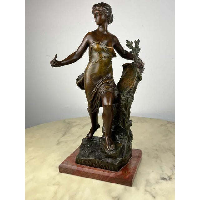 Eugene Marioton, La Reconnaissance, 1930s, Spelter For Sale - Image 9 of 13