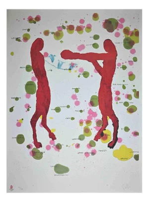 Giuseppe Gallo, Boxers, Olympic Games Beijing, 2008, Lithograph