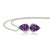 Not Yet Made - Made To Order Purple Amethyst Dainty Necklace for Woman in 925 Sterling Silver For Sale - Image 5 of 5
