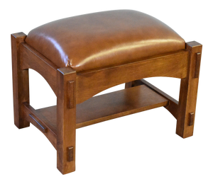 Crafters and Weavers Arts & Crafts Quarter Sawn Oak Mission Foot Stool