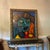 1970s 1970s Peter Keil Huge Blue Picasso Female Cubist Painting, Framed For Sale - Image 5 of 12