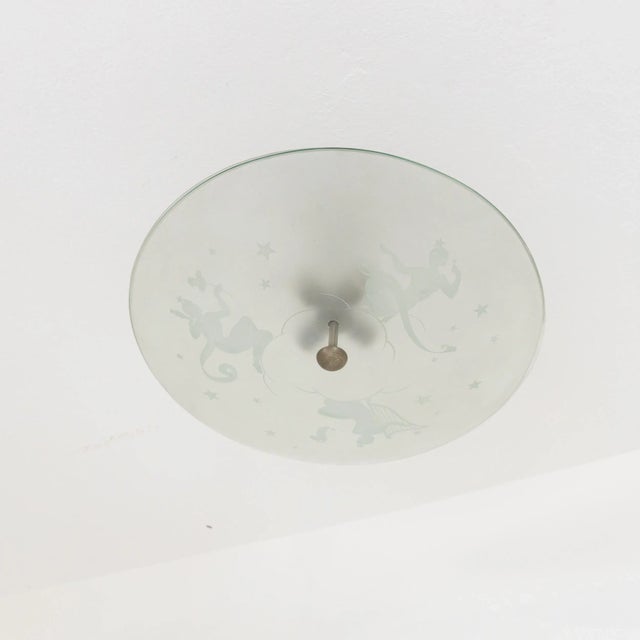 Fontana Arte Pendant Light attributed to Pietro Chiesa for Fontana Arte, 1940s For Sale - Image 4 of 10