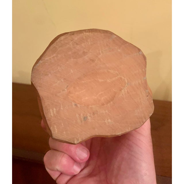 Mid 20th Century Large Black Forest Wooden Ibex Carving For Sale - Image 9 of 11