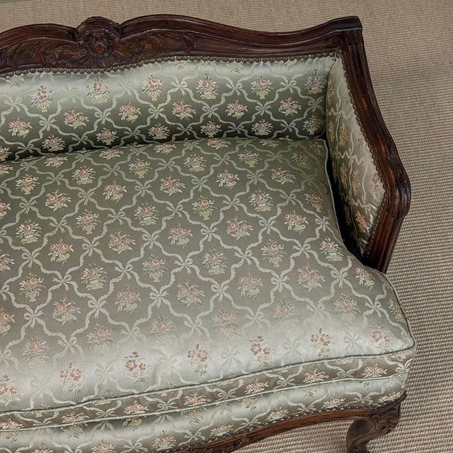 19th Century French Louis XV Walnut Vanity Armchair For Sale - Image 14 of 18