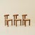 Luigi Vaghi Dining Chairs in Walnut, Set of 6, Italy 1960s For Sale - Image 4 of 12