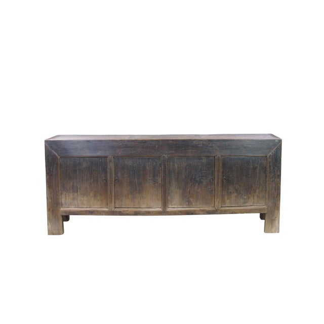 Chinese Vintage Distressed Reclaimed Wood Sideboard Cabinet 26 For Sale - Image 3 of 11