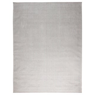 Contemporary Striped Beige and Grey Handmade Wool Rug by Doris Leslie Blau For Sale