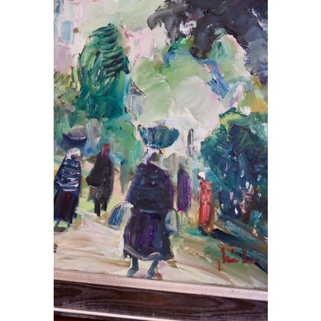 Eric Lo Ohlqvist, Southern Village, 1960s, Oil on Canvas, Framed For Sale - Image 5 of 11