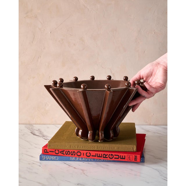 Ceramic "Vessel No. Ii" Handmade Sculptural Stoneware Bowl by Devin Wilde for Lawson Fenning in Iron For Sale - Image 7 of 7