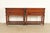 Drexel Heritage French Regency Louis XVI Carved Mahogany and Cane Console Tables or Servers, Pair For Sale - Image 12 of 13