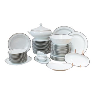 Dinnerware Service, 1990s, Set of 55 For Sale