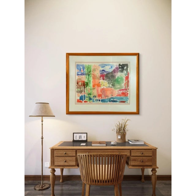 This is a unique piece of art not only because of the size of the painting but, you can feel the energy of the day in this...