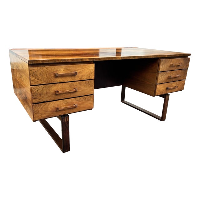 Santos Rosewood Desk, 1960s For Sale