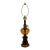 1950s Hollywood Regency Style Amber Glass Lamp For Sale