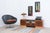 This elegant Art Deco lowboard combines expressive wood grain with a clean, harmonious form. The Caucasian walnut fronts...