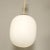 Beautiful and elegant pendant chandelier, in white opaline glass, with a brass cup in the upper part, it is equipped with...