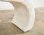 Karl Springer Style Waterfall Scroll Bench With Bouclè Upholstery For Sale In Sacramento - Image 6 of 13