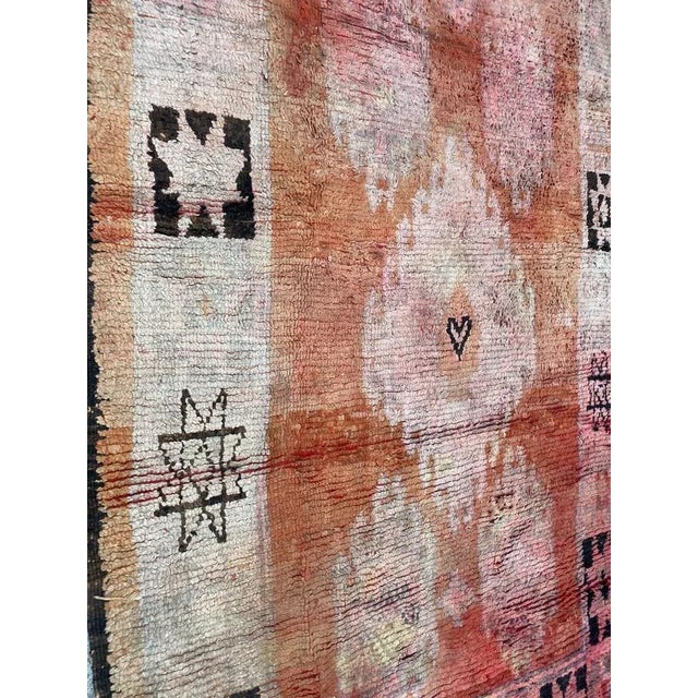 Orange Large Vintage Moroccan Berbere Rug For Sale - Image 8 of 13