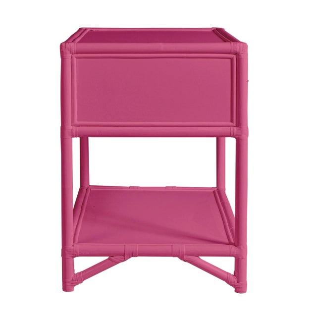 Not Yet Made - Made To Order Olympia One-Drawer Nightstand in Hot Pink For Sale - Image 5 of 6