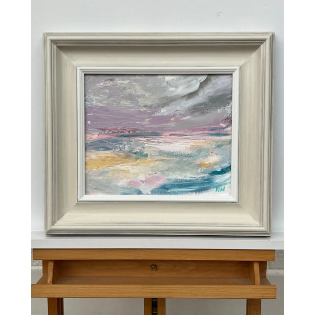 Contemporary Ethereal Horizon - Dreamlike Abstract Sea Landscape Art by Contemporary Artist, 2024, Framed For Sale - Image 3 of 12