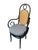 This beautiful set of 6 original vintage Thonet dining chairs features high backs, woven webbing seats and backrests, and...