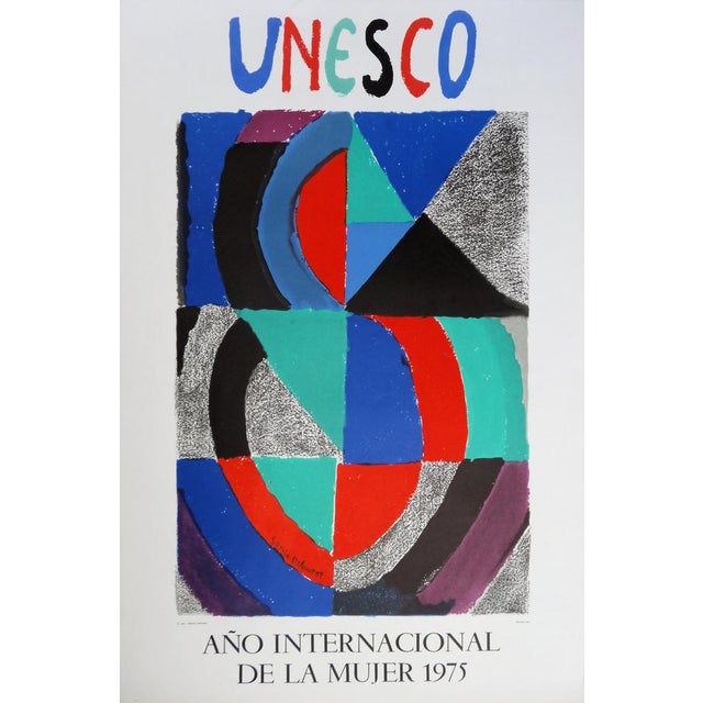 Sonia Delaunay, UNESCO International Year of the Woman, Original Lithograph For Sale - Image 6 of 6