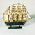 Mid-Century Nautical Coastal Boho Chic Wood Four Tall Mast Ship Model For Sale - Image 11 of 16