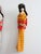 Paper Mid-Century Japanese Folk Art Kimono Dolls Set of 3 For Sale - Image 7 of 16