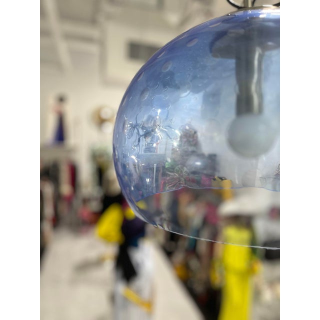 Murano Glass Suspension Light by Mazzega For Sale In Naples, FL - Image 6 of 7