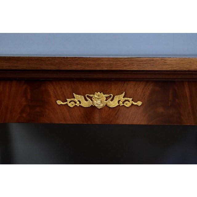 Egyptian Revival Style Mahogany Desk For Sale - Image 11 of 18