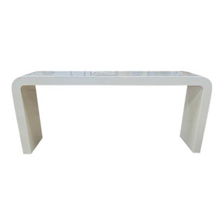Vintage Lacquered Console Table For Sale
