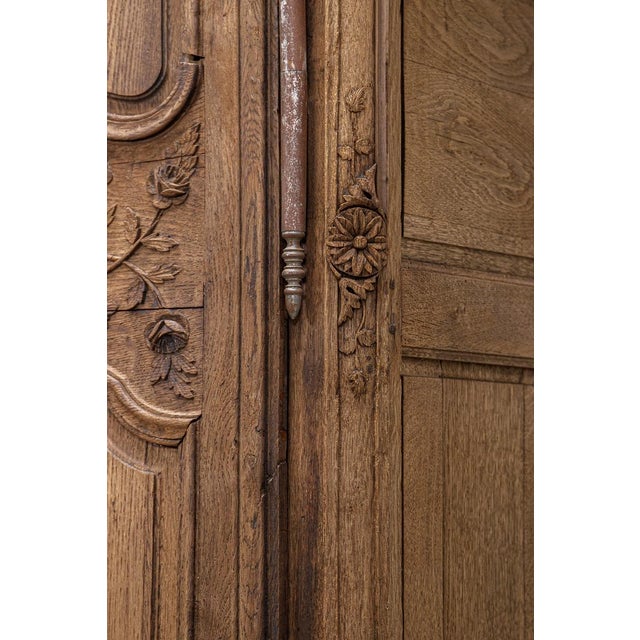 Antique French Marriage Armoire For Sale - Image 9 of 14