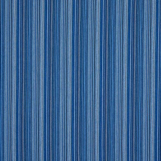 Schumacher Fino Stripe Indoor/Outdoor Fabric in Cobalt For Sale