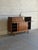 Mid-Century Modern Vintage Danish Modern Teak Secretary Sideboard Cabinet With Drop Front Bar 1960s For Sale - Image 3 of 10