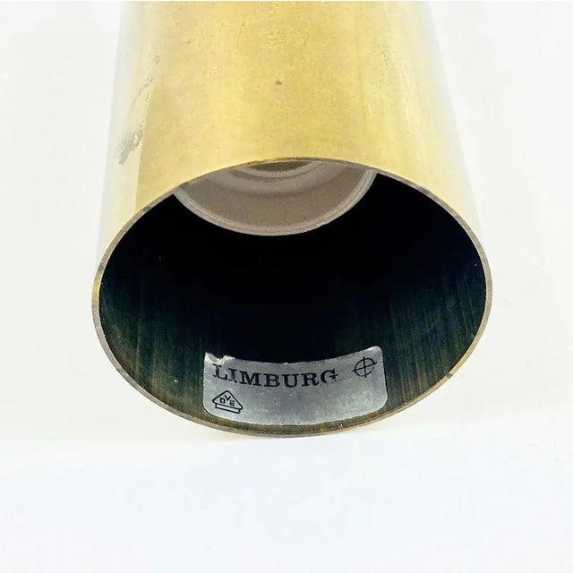 Gold Mid-Century Bubble Glass & Brass Pendant by Helena Tynell for Limburg, Germany, 1960s For Sale - Image 8 of 9