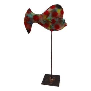 Metal Fish Sculpture by Giovanni Tamburelli, 2000s For Sale