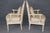 Pair of Painted Faux Bamboo Hollywood Regency French Inspired Armchairs For Sale - Image 4 of 13