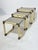 Enameled Metal and Brass Coffee Tables in the style of Tommaso Barbi, 1970, Set of 3 For Sale - Image 3 of 17