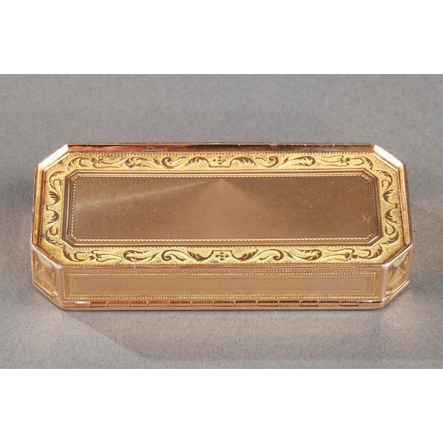 Late 18th Century Gold Box with Cut Sides, 1790s For Sale - Image 5 of 12