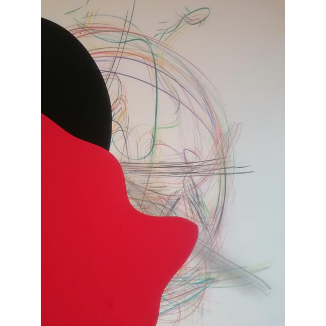 Stefano Mazzolini, Relmiro, 2023, Collage & Pastel on Paper For Sale - Image 4 of 7