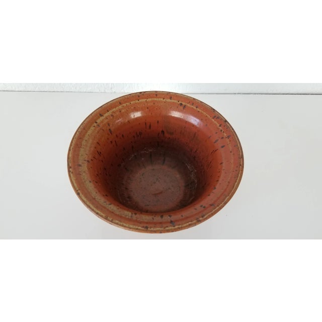 Mid-Century Modern Vintage Brophy Art Pottery Glazed Bowl For Sale - Image 3 of 9