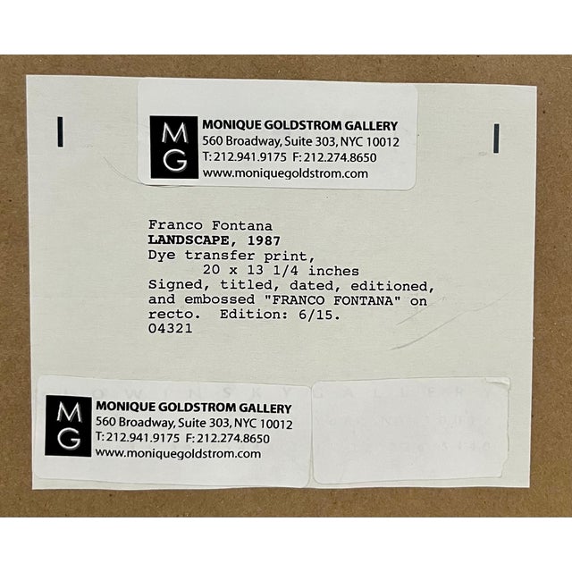 Franco Fontana, Italian Vintage Dye Transfer Photograph Franco Fontana Color Landscape Photo, 1987 For Sale - Image 4 of 5