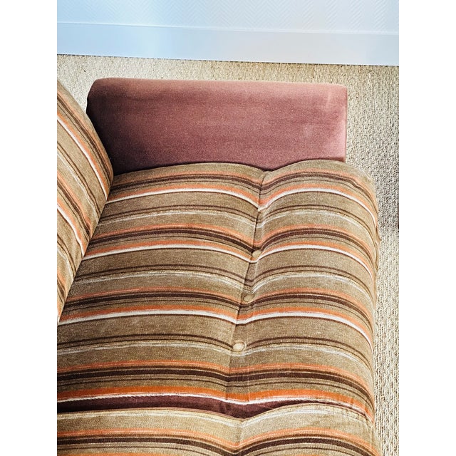 Vintage Velvet Modular Sofa, 1960s, Set of 5 For Sale - Image 14 of 18