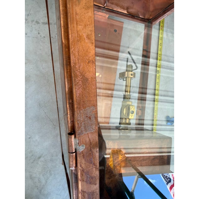 Charleston Lighting Custom Copper Gas Lanterns With Electronic Ignition, a Matching Pair For Sale In Austin - Image 6 of 9