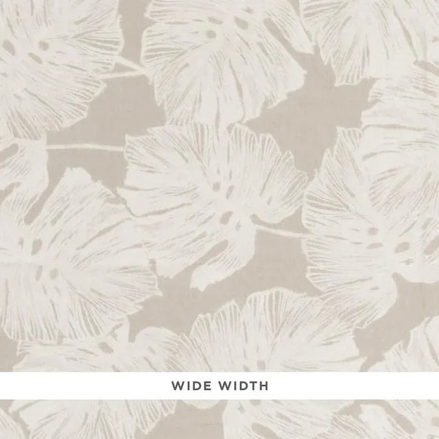 A double-width dose of split leaf philodendron leaves printed on an airy linen-blend ground, Del Coco has a soft,...