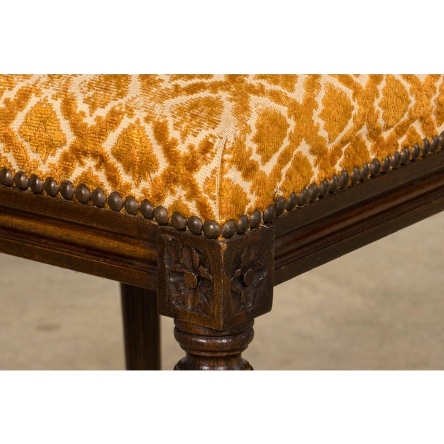 Set of Six Early 20th Century French Louis XVI Walnut Dining Chairs For Sale - Image 11 of 18