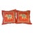Pair Jim Thompson Thai Silk Elephant Pillows, Tony Duquette Style, circa 1990s For Sale