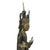 Black Very Large Weathered Gilded Wood Statue of Buddha, Burma For Sale - Image 8 of 18