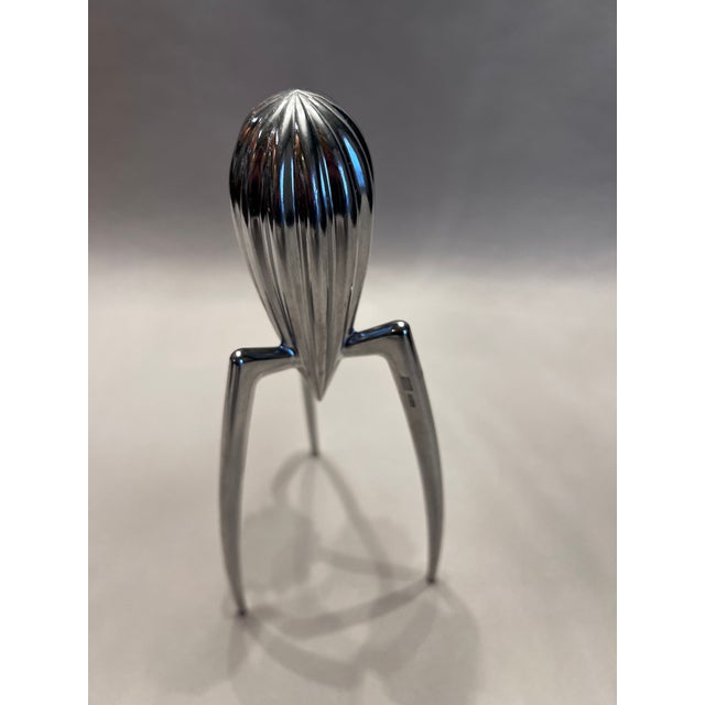 An absolute icon of modern design. The Juicy Salif citrus squeezer, designed by Philippe Starck for Alessi, is less a...